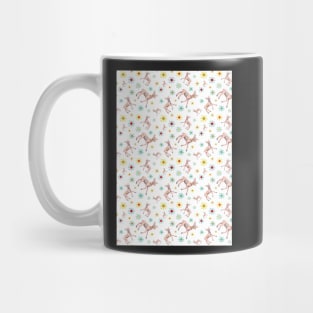 Deer & Flower Design Mug